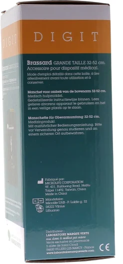 Brassard tensiomètre Digitensio Marque Verte – grande taille