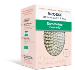 Brosse de massage à sec anti-cellulite Somatoline Cosmetic - une brosse