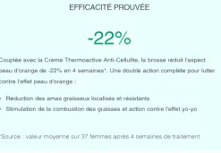 Brosse de massage à sec anti-cellulite Somatoline Cosmetic - une brosse