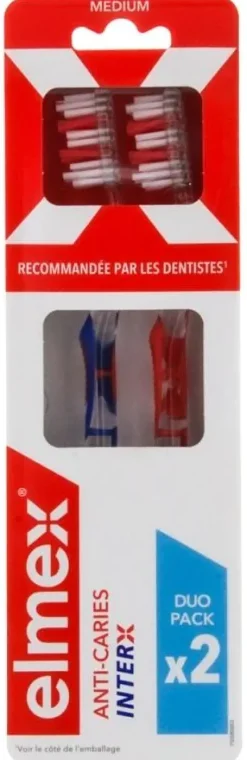 Brosse à dents anti-caries InterX medium Elmex