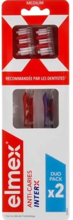 Brosse à dents anti-caries InterX medium Elmex