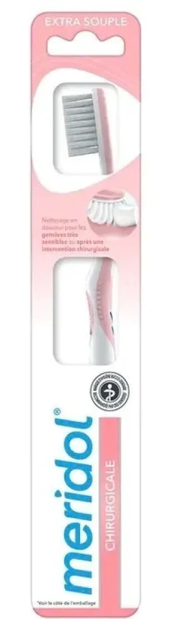 Brosse à dents chirurgicale extra souple Méridol - 1 brosse à dents