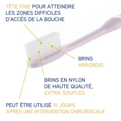 Brosse à dents chirurgicale 15/100 Inava - 1 brosse à dents