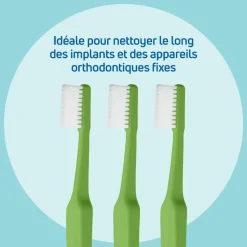 Brosse à dents implant orthodontie TePe - une brosse à dents