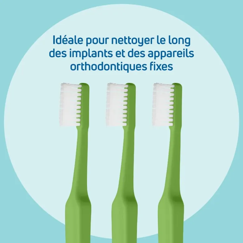 Brosse à dents implant orthodontie TePe - une brosse à dents
