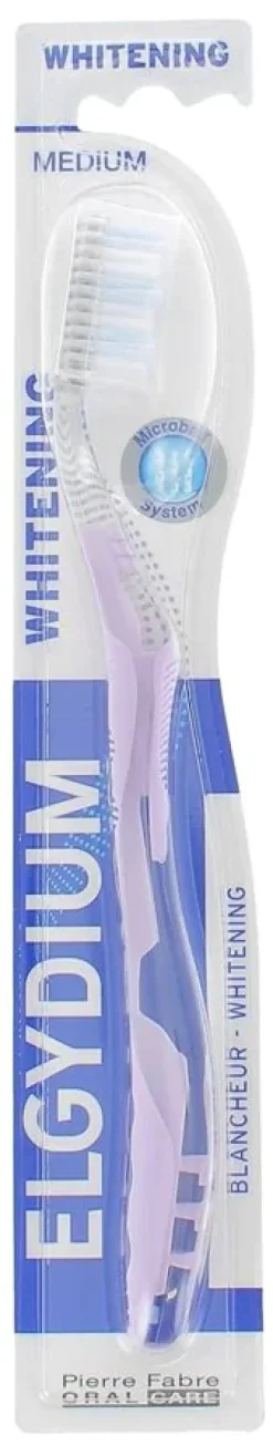 Brosse à dents medium blancheur Elgydium - une brosse à dents medium