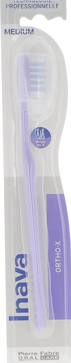 Brosse à dents Ortho-X Médium Inava - 1 brosse à dents