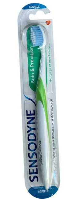 Brosse à dents soin et précision souple Sensodyne - une brosse à dents