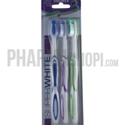Brosse à dents souple Superwhite - 3 brosses à dents