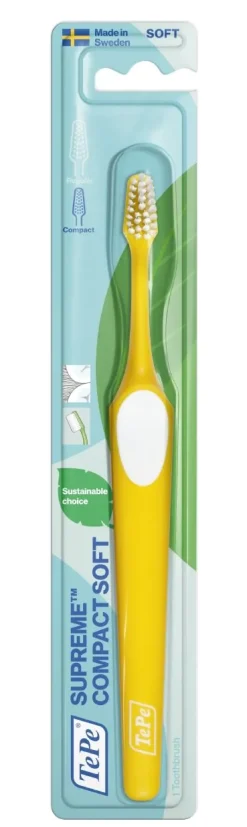 Brosse à dents supreme compact soft TePe - 1 brosse à dents