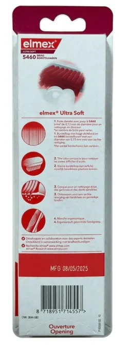 Brosse à dents Ultra soft extra souple Elmex - 2 brosses à dents