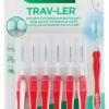Brossette interdentaire antibactérienne Trav-ler 0.8 mm Gum - 6 brossettes
