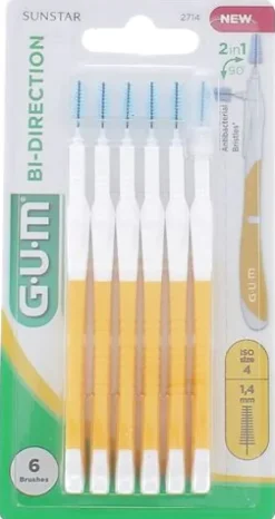 Brossette interdentaire Bi-direction 1.2 mm Gum - 6 brossettes