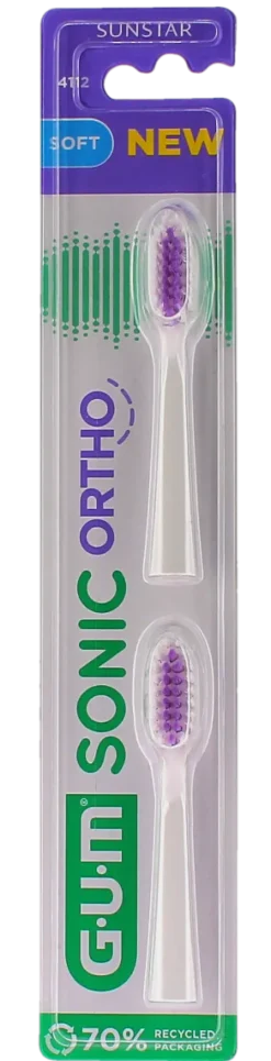 Brossettes de rechange sonic ortho Gum - 2 brossettes