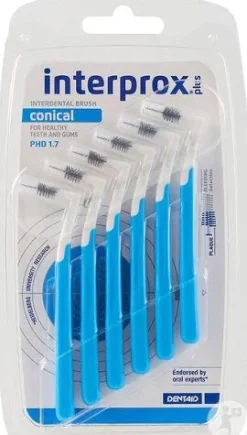 Brossettes interdentaires conical interprox plus bleu Crinex - lot de 6 brossettes
