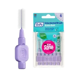 Brossettes interdentaires extra souples violet pastel taille 6 (1,1mm) TePe - 6 unités