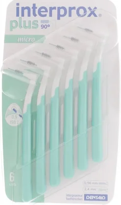 Brossettes interdentaires micro interprox plus vertes Crinex - 6 brossettes
