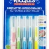 Brossettes interdentaires multi-tailles à la menthe poivrée Ricqles - lot de 5 brossettes