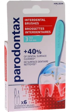 Brossettes interdentaires 0,6 mm Parodontax - 6 brossettes