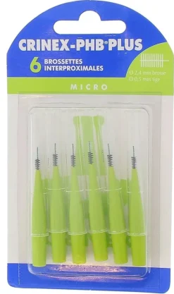 Brossettes interdentaires micro phb plus Crinex - 6 brossettes