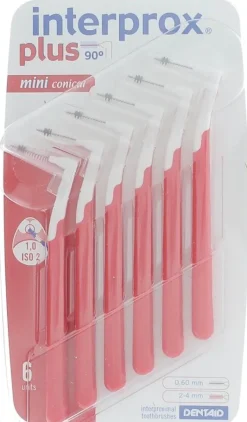 Brossettes interdentaires mini interprox plus rose Crinex - 6 brossettes