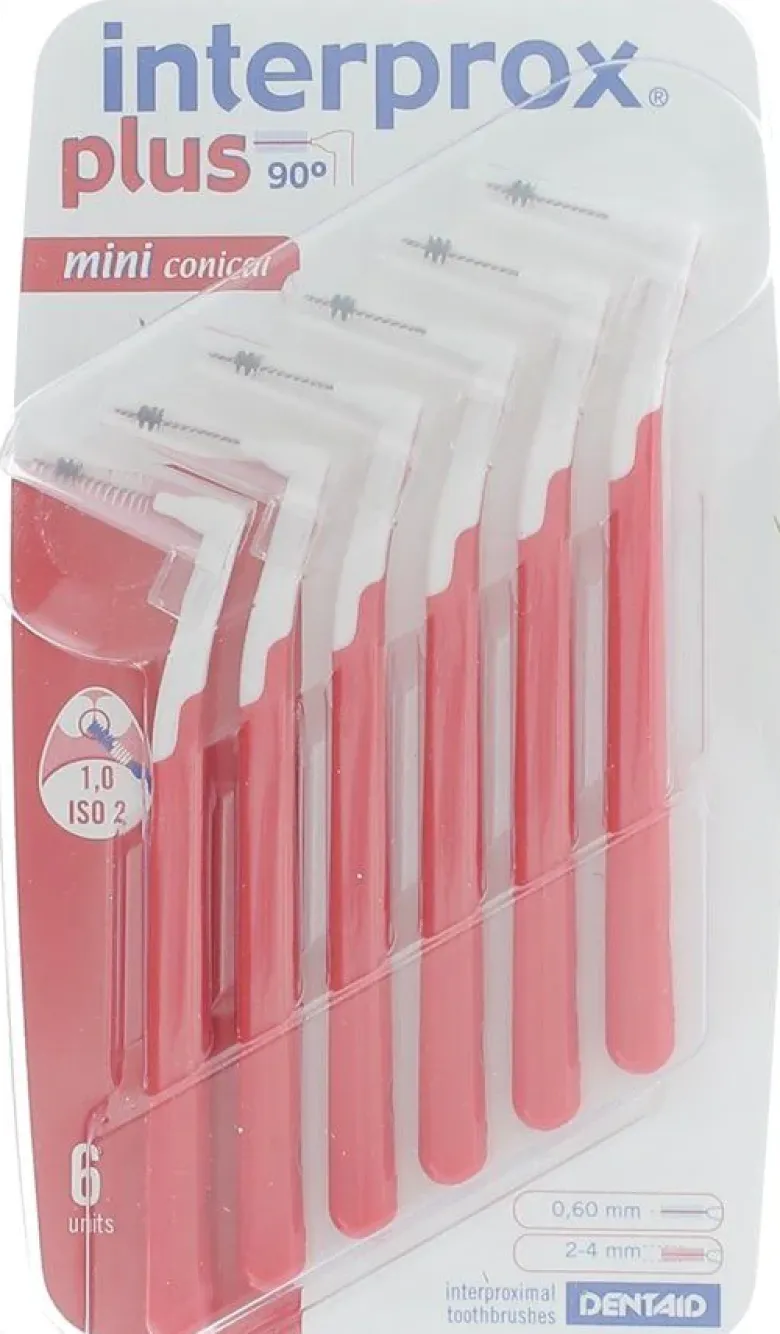Brossettes interdentaires mini interprox plus rose Crinex - 6 brossettes