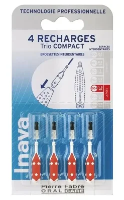 Brossettes interdentaires 1.5mm Trio Compact Inava - 4 recharges