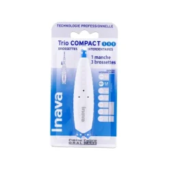 Brossettes interdentaires 0.8mm Trio Compact Inava - 1 Manche + 3 Brossettes