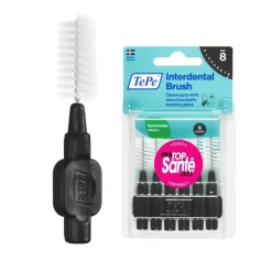 Brossettes interdentaires originales noir taille 8 (1.5 mm) TePe - 6 brossettes