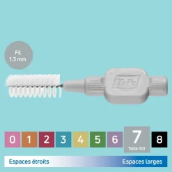 Brossettes interdentaires originales gris taille 7 (1.3mm) TePe - 6 brossettes