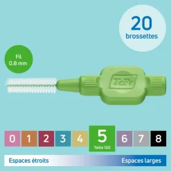 Brossettes interdentaires originales vert taille 5 (0.8mm) TePe