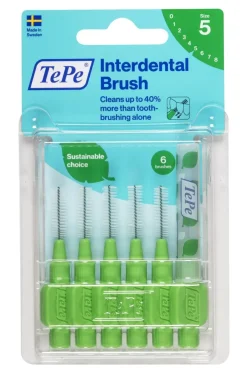 Brossettes interdentaires originales vert taille 5 (0.8mm) TePe