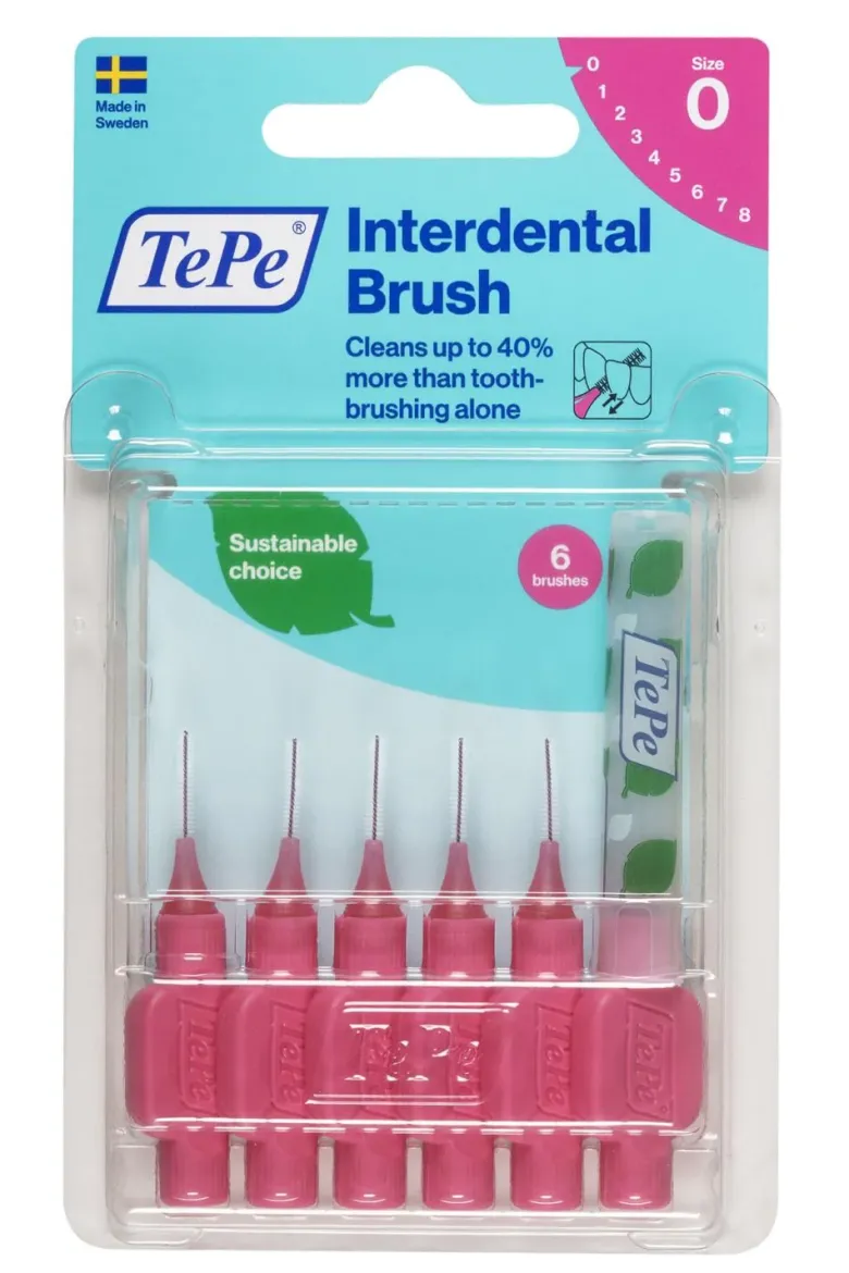Brossettes interdentaires originales rose taille 0 (0.4 mm) TePe