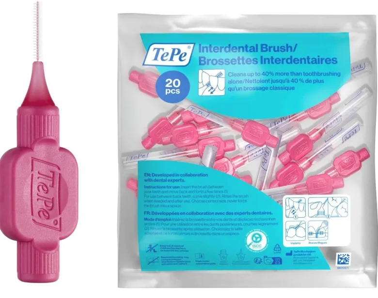 Brossettes interdentaires originales rose taille 0 (0.4 mm) TePe