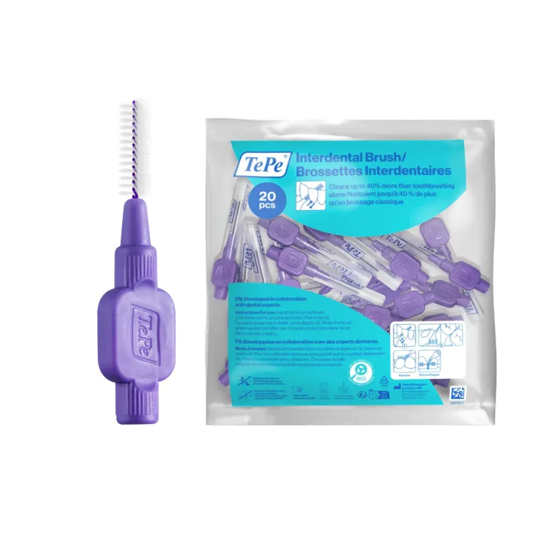 Brossettes interdentaires originales violet taille 6 (1.1 mm) TePe