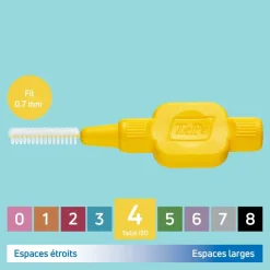 Brossettes interdentaires originales jaune taille 4 (0.7 mm) TePe