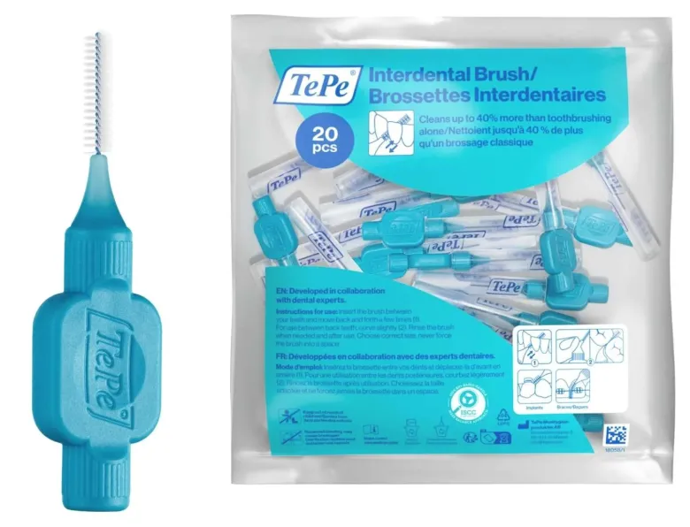 Brossettes interdentaires originales bleu taille 3 (0.6 mm) TePe