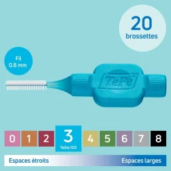 Brossettes interdentaires originales bleu taille 3 (0.6 mm) TePe