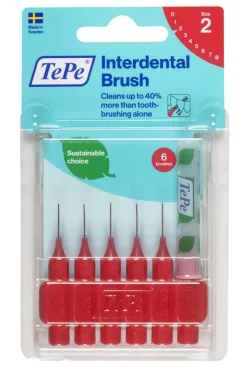 Brossettes interdentaires originales rouge taille 2 (0.5mm) TePe