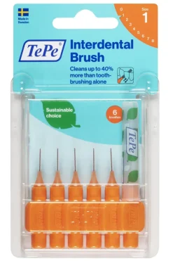 Brossettes interdentaires originales orange taille 1 (0,45mm) TePe