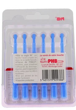 Brossettes interdentaires Phb 90° C 1.3 Crinex - lot de 6 brossettes