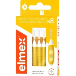 Brossettes interdentaires rose taille 0 (0,6mm) Elmex - boite de 8 brossettes