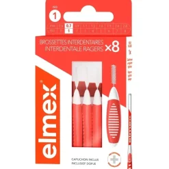 Brossettes interdentaires rose taille 0 (0,6mm) Elmex - boite de 8 brossettes