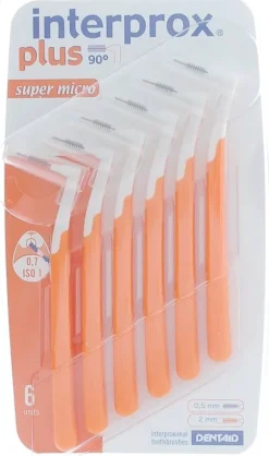 Brossettes interdentaires super micro interprox plus orange Crinex - 6 brossettes