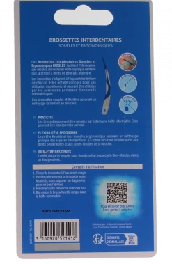 Brossettes interdentaires souples et ergonomiques Ricqles - boîte de 30 unités