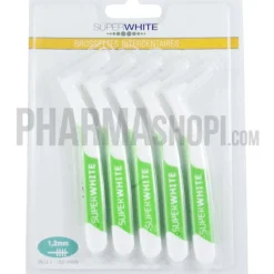 Brossettes interdentaires vert 1,2 mm taille 3 Superwhite - 5 brossettes