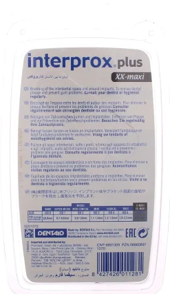 Brossettes interdentaires xx-maxi grise Interprox Plus Crinex - 4 brossettes
