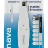 Brossettes Trio Compact 0.6mm Inava - 1 manche et 3 brossettes