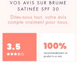 Brume satinée SPF 30 Avène - Spray de 150 ml