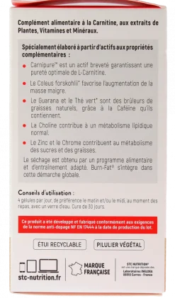 Burn Fat STC Nutrition - boite de 120 gélules